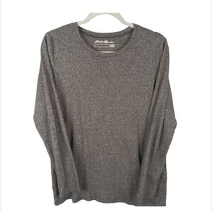 Eddie Bauer XL spandex gray layering shirt
